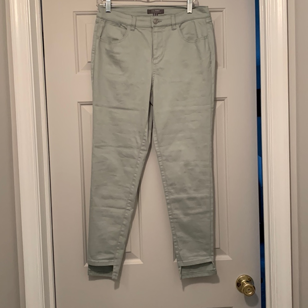 Lisa Rinna Skinny Jeans Mint Green Size 8 NWOT